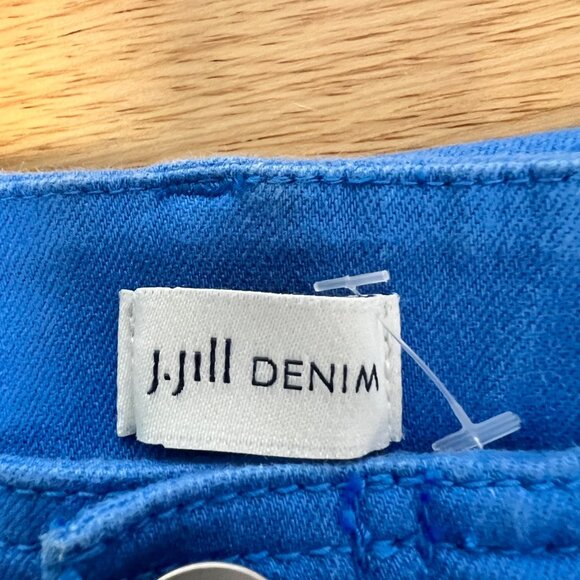 J.Jill Denim Women’s Cropped Pants Pull On Blue Size 6 Pockets - Picture 7 of 9